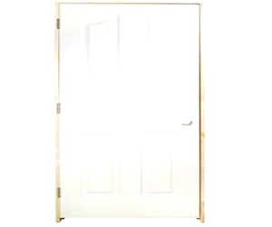 <p>Puerta interior color blanca con marco</p>