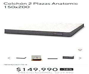 Colchon cic anatomic 2 plazas