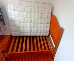 Cama de una plaza, colchón ortopedic