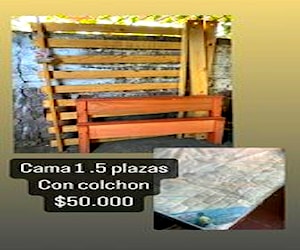 Cama 1 1/2 plazas