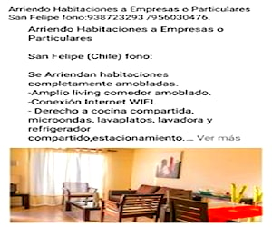 <p>Arriendo Habitación Amobladas </p>