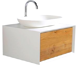 <p>KIT Mueble Vanitorio Fiona 60 cm blananco- madera</p>