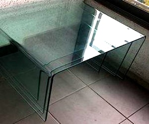 Juego mesas de centro de vidrio templado