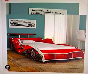 Cama Niño Auto de carrera con colchón incluido