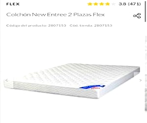 <p>Colchón Flex New Entree 2 plazas</p>