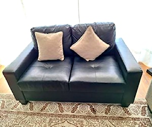 Sofa negro ecocuero