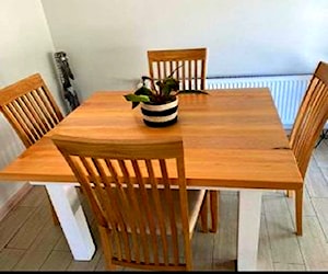 Mesa de comedor madera de roble