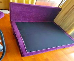 Futón morado 120x86x78cm