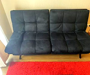 <p>Futon Memory negro</p>