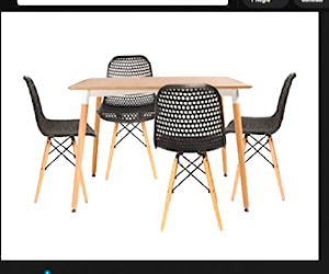 <p>Comedor Eames con 6 sillas</p>