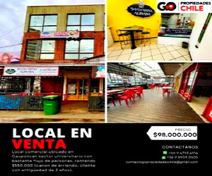 Local comercial en venta, Rentando 550.000 x mes