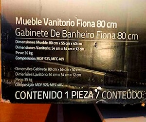 Mueble vanitorio Fiona Dacqua (80cm)