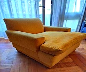 Sillón un cuerpo amarillo