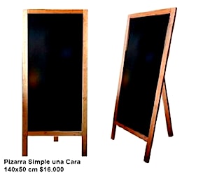 <p>Pizarra Simple una Cara Alta 140x50 cm</p>