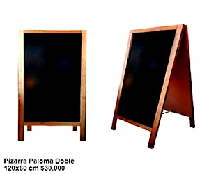 <p>Pizarra Paloma Doble Cara 120x60 cm</p>