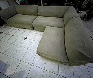 Sofá Sillón Modular lino dos fundas