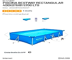 Bestway Piscina Estructural 5.700Lt 400 X 211 X 81