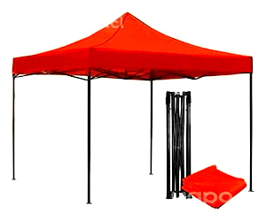 Toldo Plegable 3x3 Rojo,Filtro Uv Impermeable