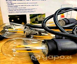 Luces Guirnalda 10Mtrs Eléctrica con 10 Ampolletas