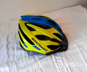 Casco Bontrager amarillo y azul