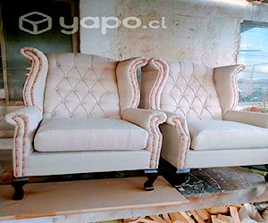 <p>Sillón bergere en Lino</p>