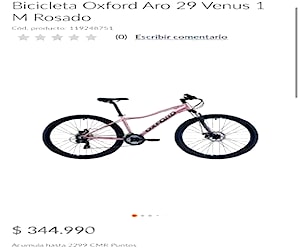 Bicicleta OXFORD Venus M - Rosado Aro 29