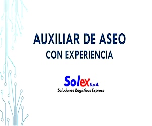 Auxiliar de Aseo con experiencia