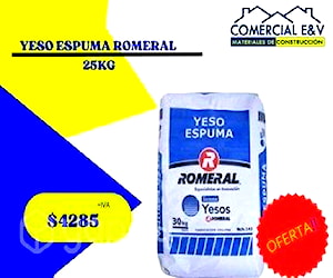 Yeso espuma romeral 25kg