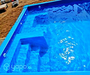 Piscina fibra de vidrio 9,7 x 3,8 mts