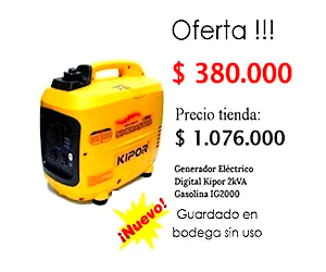 Generador Digital Silencioso KIPOR IG2000 (2KVA)