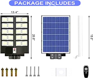 Foco reflector 1000w solar con control y pedestal