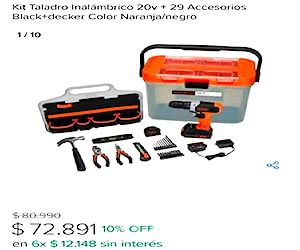 Taladro Rotativo Black and Decker (solo 3 unidade)