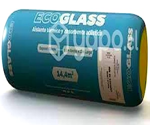 Lana de vidrio eco glass libre 50mm 1,20x12 mt