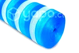 Malla raschel 80% azul/blanco 4.2 x 5 mts rollo