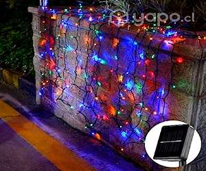 Pack X2 Luces Solares Navidad Guirnalda 10 Metros