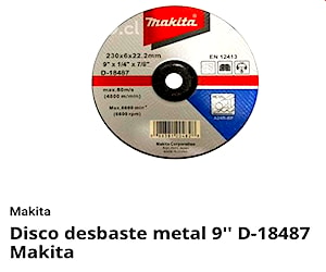 Discos de desbaste makita 9"