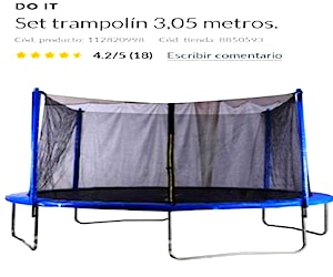 Cama elastica do it 3,05