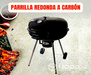 Parrilla redonda a carbón