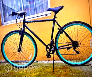 Bicicleta Gama Alley Cat6S/Shimano negro/turquesa