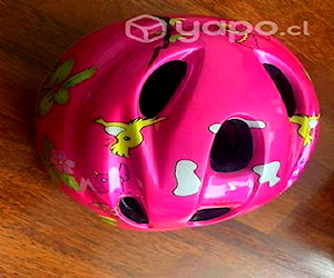 Casco bicicleta niña talla M incluye rodilleras