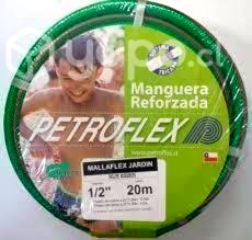 Manguera mallaflex jardin 1/2" 20 mts c/accesorios