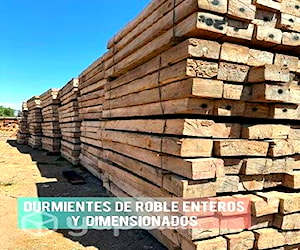 Durmientes y maderas de roble