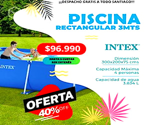 Piscina Rectangular Intex 3 x 2 x 0,75 Mts