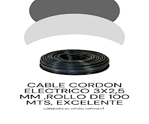 Cable Cordon Electrico 3x2,5 Mm ,rollo De 100 Mts,