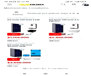 Kit solar 3kw