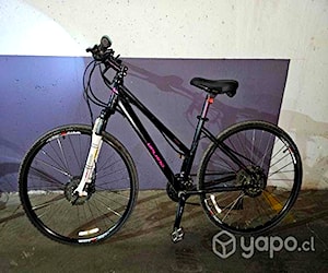 Bicicleta Upland hibrida+Casco+Luces+Candado mujer