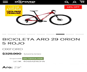 Bicicleta oxford