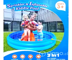 Piscina Inflable Y Alfombra De Agua Niños