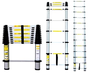 Escalera Telescópica Aluminio 3.8 metro