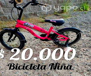 Bicicleta niña 5 a 7 años